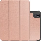 iPad Mini 6 Hoesje Case Hard Cover Hoes Met Apple Pencil Uitsparing Book Case - rose Goud