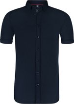 Desoto - Overhemd Korte Mouw Navy 057 - Maat XL - Slim-fit