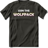 Saitama T-Shirt | Join the wolfpack Crypto ethereum Heren / Dames | bitcoin munt cadeau - Donker Grijs - M