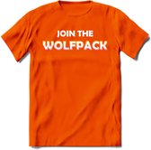 Saitama T-Shirt | Join the wolfpack Crypto ethereum Heren / Dames | bitcoin munt cadeau - Oranje - XL