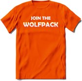 Saitama T-Shirt | Join the wolfpack Crypto ethereum Heren / Dames | bitcoin munt cadeau - Oranje - 3XL