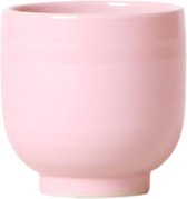 Kolibri Home | Glazed bloempot - Roze keramieken sierpot met glans - Ø6cm