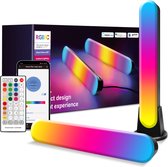 WiFi RGBIC Slimme Play Lichtbalk met Afstandsbediening - Witte en gekleurde sfeer - Ambiance TV Backlight - Slimme Lampen - Gaming lampen Sync met Muziek - Compatibel met Alexa & G