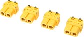 Revtec - Connector - XT-60PW - Goudcontacten - Man. - 4 st