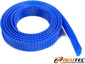 Revtec - Kabel beschermhoes - Gevlochten - 14mm - Blauw - 1m