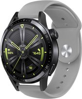 Strap-it Sport bandje geschikt voor Huawei Watch GT / GT 2 / GT 3 / GT 3 Pro 46mm / GT 2 Pro / GT Runner / Watch 3 & 3 Pro - grijs