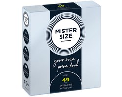 MISTER SIZE 49 Ultra Dunne S condooms (3 pack)