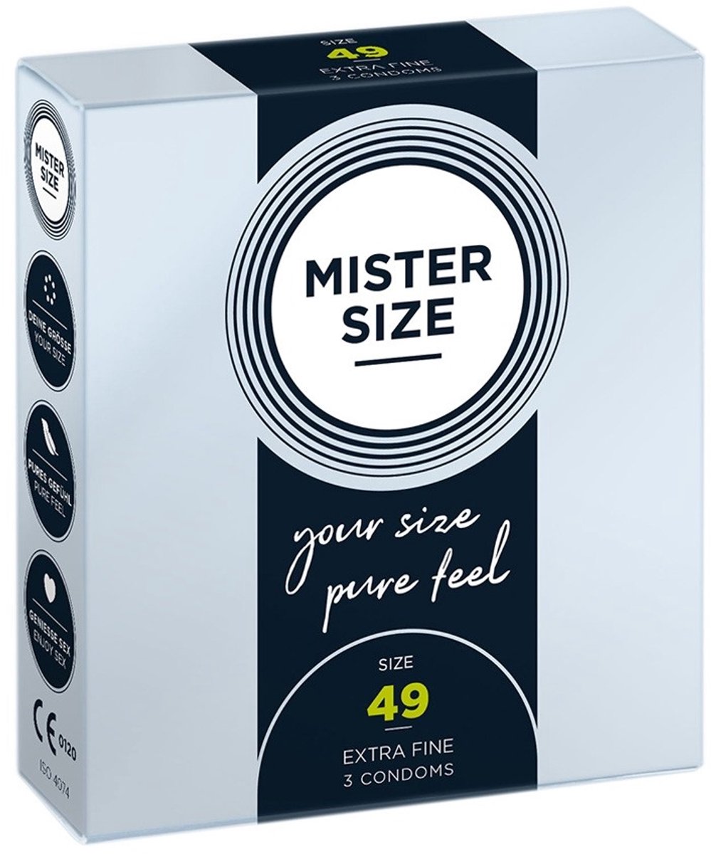 MISTER SIZE 49 Ultra Dunne S condooms (3 pack)