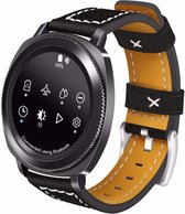 Samsung Sport / Samsung galaxy active bandje 42mm SM-R810 leer zwart