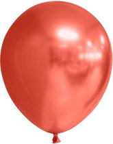 Wefiesta Ballonspiegel Chrome 30 Cm Latex Rood 10 Stuks