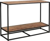 Livingfurn Sidetable Dakota 120 cm Riverwood / Gecoat Staal