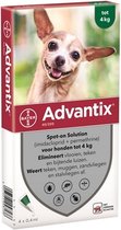 Bayer advantix spot on 40/200 tot 4 kg 4 pip