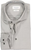 Profuomo slim fit overhemd - Oxford - groen (contrast) - Strijkvrij - Boordmaat: 41