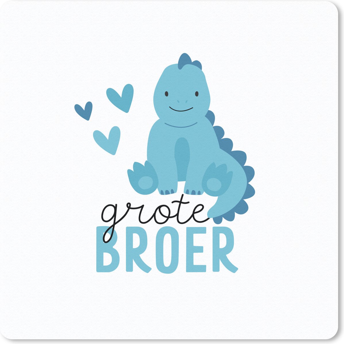 Muismat 20x20 cm - Mousepad Grote broer - Broers - Quotes - Spreuken - Broer - Muismatten