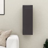 Decoways - Tv-meubel 30,5x30x90 cm spaanplaat hoogglans grijs