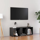 Decoways - Tv-meubel 107x35x37 cm spaanplaat grijs