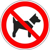 Mini picto honden verboden, 54 stuks, 15 x 15 mm
