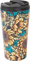 Eco Chic - The Travel Mug  (thermosbeker) - N15 - Teal - Sunflower