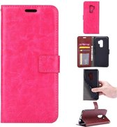 LuxeBass Hoesje geschikt voor Samsung Galaxy S9 Booktype / Portemonnee TPU Lederen Hoesje Roze - telefoonhoes - gsm hoes - telefoonhoesjes - telefoonhoes - gsm hoes - gsm hoesjes