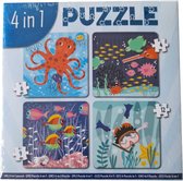 4 in 1 Puzzel Oceaan