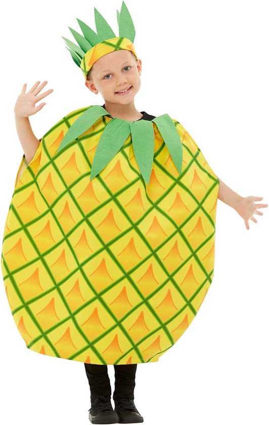 FUNIDELIA Ananas kostuum - 3-6 jaar (110-122 cm)