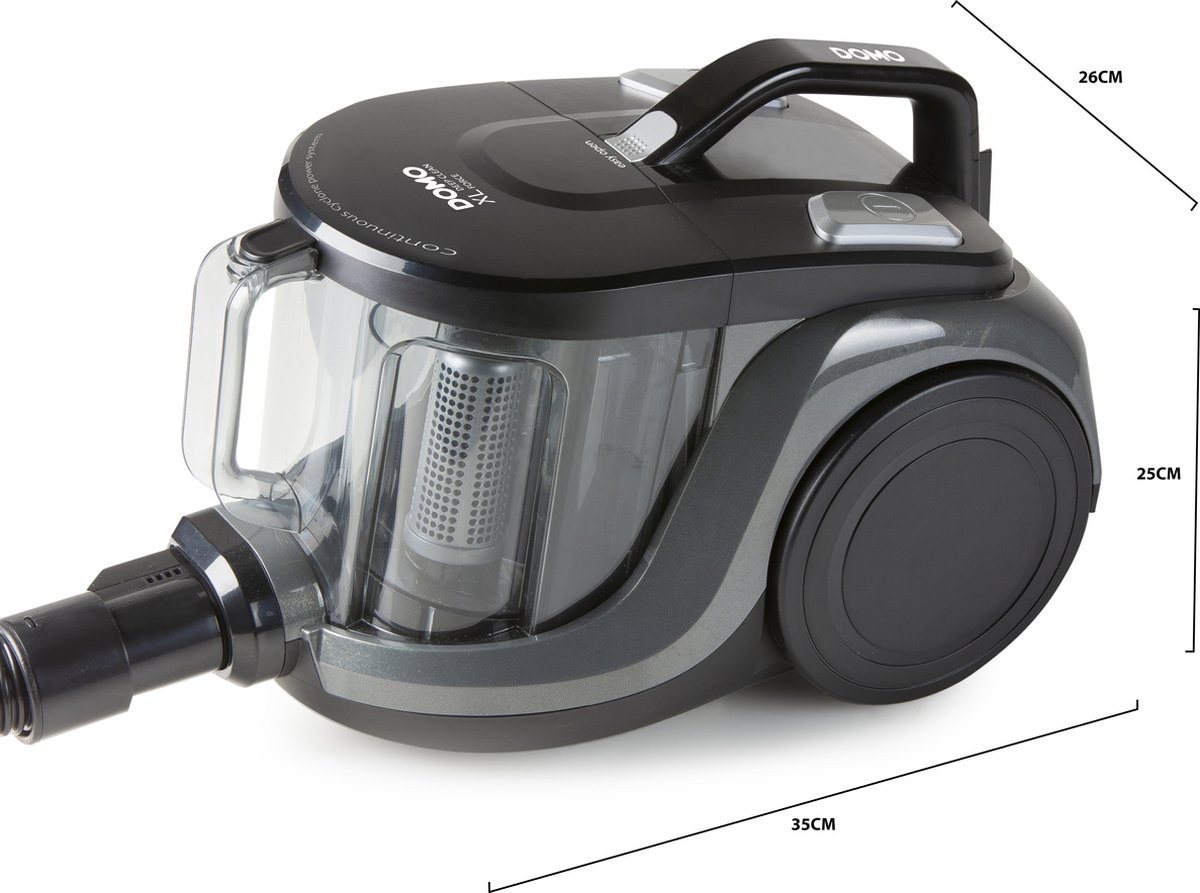DOMO DOMO DO7295S - Stofzuiger zonder zak - HEPA - 2,5 - afbeelding 4