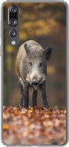 Geschikt voor Huawei P20 Pro hoesje - Wild dier - Bos - Herfst - Siliconen Telefoonhoesje