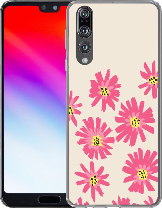 Coque Huawei P20 Pro - Fleurs - Motif - Minimalisme - Coque de téléphone en  Siliconen | bol.