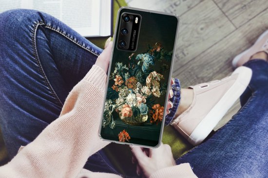 Telefoonhoesje Geschikt voor Huawei P40 hoesje - Stilleven met bloemen - Oude meesters - Kunst - Siliconen Telefoonhoesje Telefoonhoesje