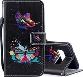 Samsung Galaxy S10 Hoesje - Mobigear - Design Serie - Kunstlederen Bookcase - Butterfly - Hoesje Geschikt Voor Samsung Galaxy S10