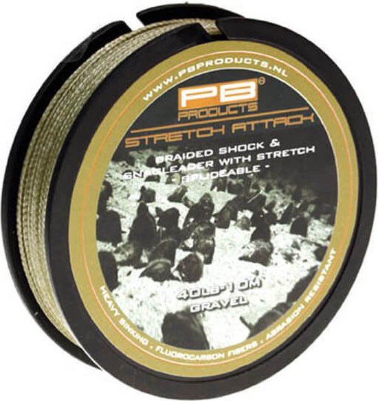 PB Products - Stretch Attack - Voorslag Leader 40 lb - 10 meter - Silt van PB Products — afbeelding 2