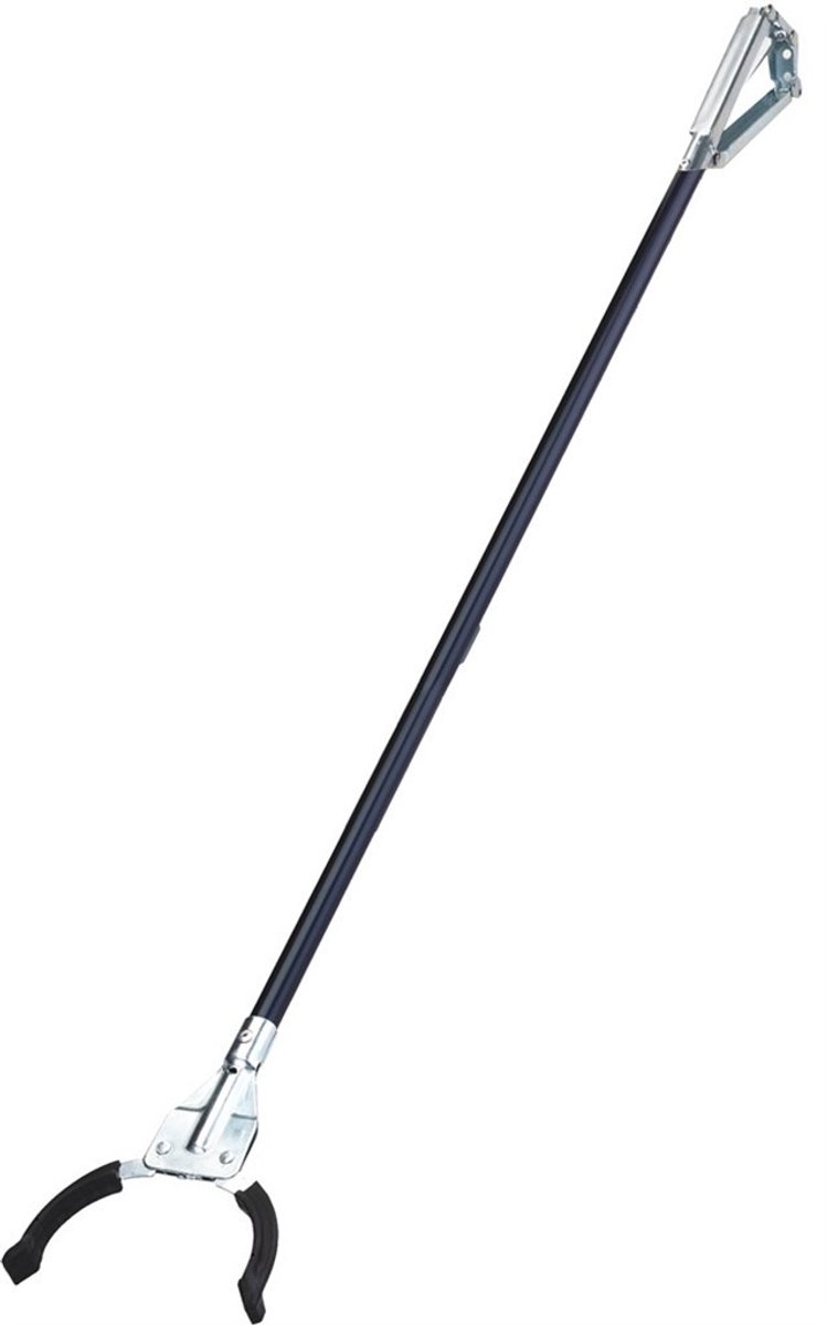 Afvalgrijper 90 cm met kunststof bekken