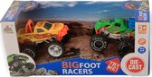 Jonotoys Monstertruck Bigfoot 7 Cm Die-cast Geel/groen 2 Stuks