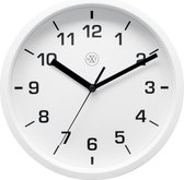 NeXtime NX-7321WI Wandklok NXT Diameter 20cm Kunststof Wit, Witte Wijzerplaat