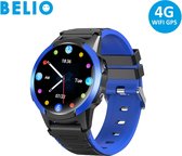 BELIO© - 4G - GPS Horloge Tracker kind - Smartwatch - Eigen Nederlandse APP - SOS Bellen - met Wifi - Waterdicht IPX7 - Kinderhorloge - ProKids FA56 - Kleur Zwart-Blauw