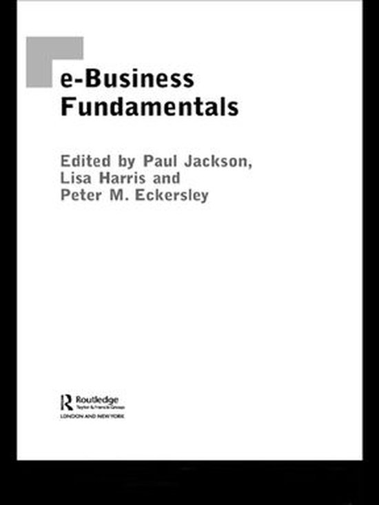 Routledge eBusiness - e-Business Fundamentals - cover
