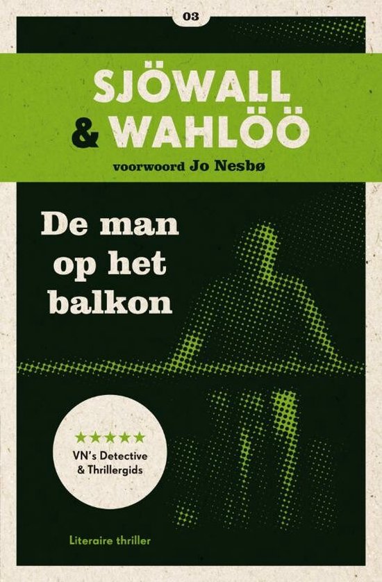 Cover van het boek 'De man op het balkon' van Maj Sjowall