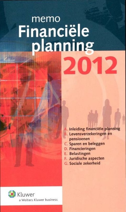Cover van het boek 'Memo Financiële Planning / 2012' van J.E. van den Berg