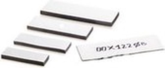 Magnetische etiketten wit (30mm x 140mm) 100 stuks