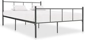 Decoways - Bedframe metaal grijs 160x200 cm