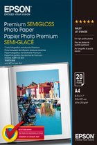 Epson Premium Semigloss Photo Paper - Semi-glans - A4 (210 x 297 mm) 20 vel