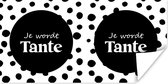 Affiche Cadeau Tante - Bébé - Annonce Grossesse - 40x20 cm