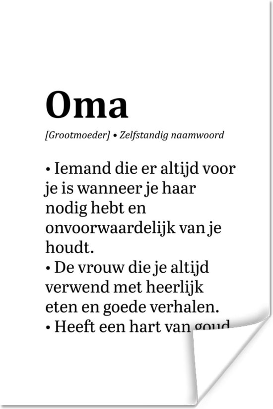 Affiche Citation - Grand-mère - Amour - 40x60 cm