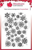 Woodware Clear singles stempel Snowflake flurry
