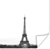 Poster De Eiffeltoren in de verte - 100x100 cm XXL