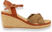 TOPWAY dames sandaal kaki KAKI 37