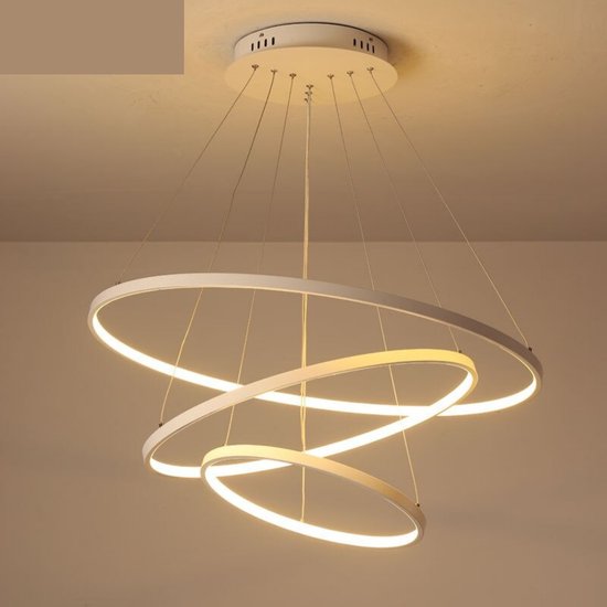 restaurant Precies Actie Loft Home® Hanglamp | 40, 60 en 80 cm ringen | Led verlichting |  Kroonluchter |... | bol.com