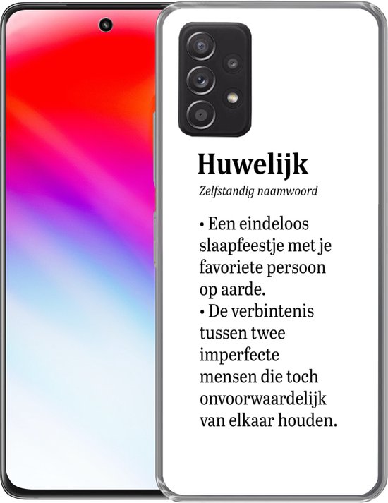 Coque Samsung Galaxy A53 5G - Mariée - Mariage - Citation - Siliconen