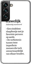 Convient pour la coque Samsung Galaxy S22 Plus - Proverbes - Se marier - « Mariage » - Citations - Coque de téléphone en Siliconen