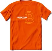 Bitcoin - Crypto T-Shirt Kleding Cadeau | Dames / Heren / Unisex | Bitcoin / Ethereum shirt | Grappig Verjaardag kado | Tshirt Met Print  Prijs - Oranje - XXL